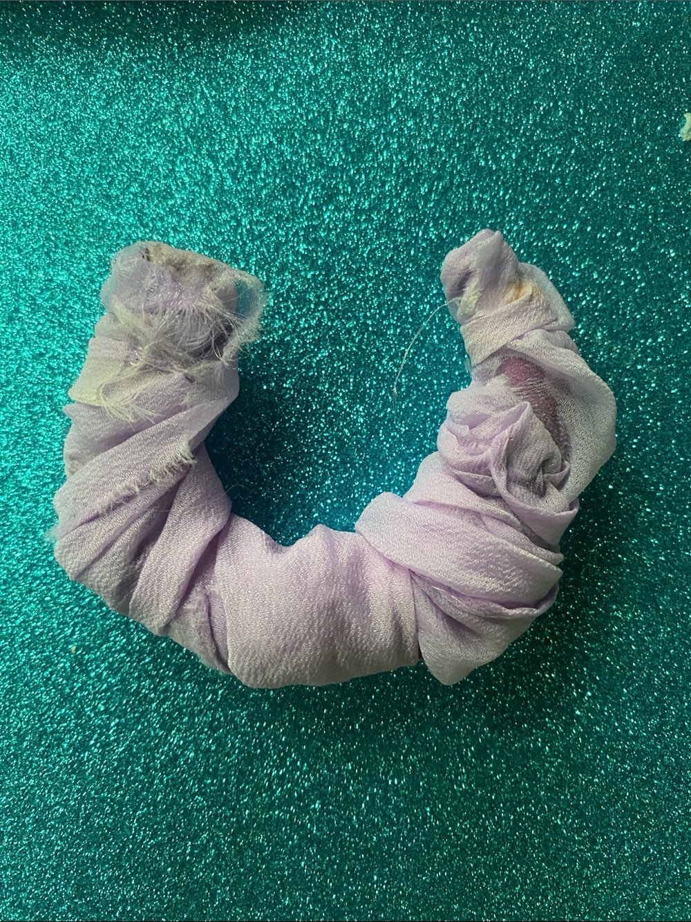 Lavender Wrapped Fabric Bracelet for Women